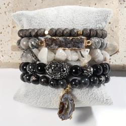 Enchanted Dual-Tone Black & White Bracelet Collection