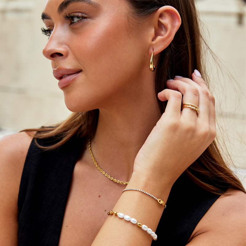 Gold Crystal Niyah Bracelet
