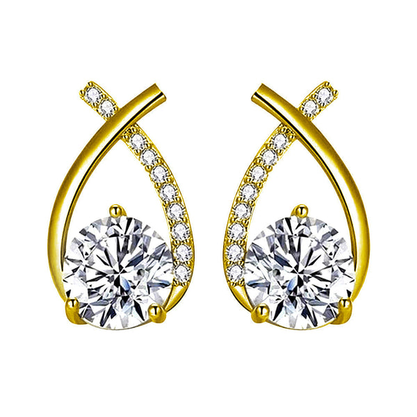 Arielle - White Gold Earrings