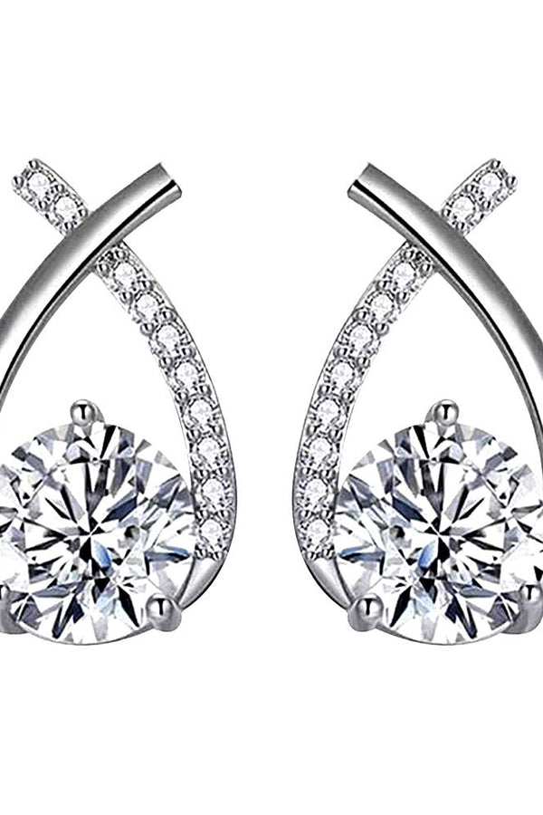 Arielle - White Gold Earrings