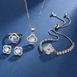 Riley - White Gold Charm Set