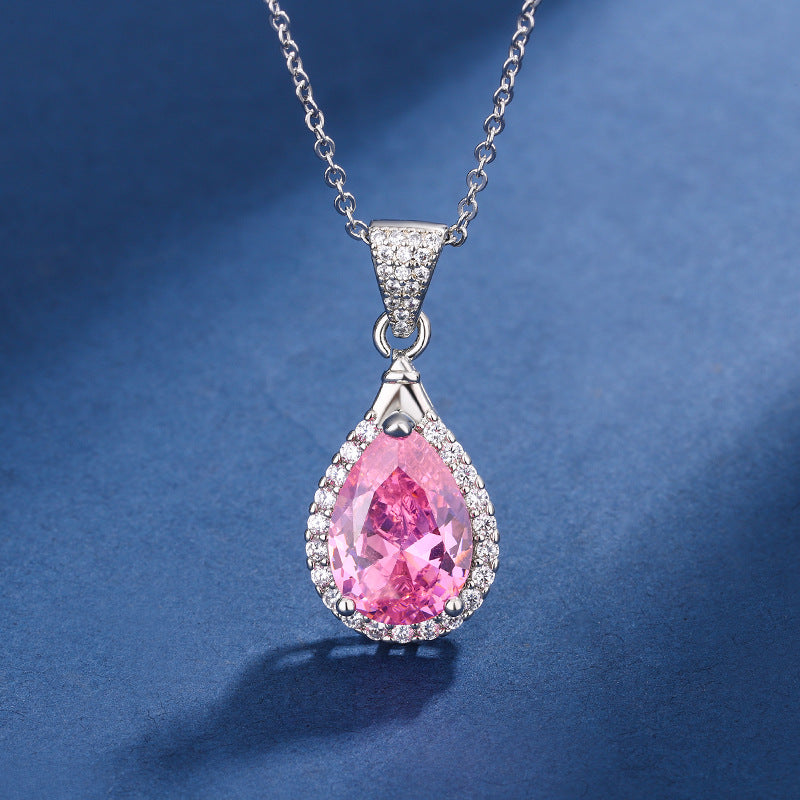 Aria - Pink Teardrop Jewelry Set