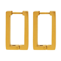 Alexandra - Gold Geometric Terrafin Earrings