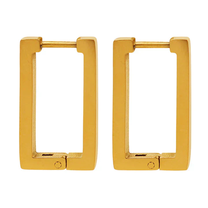 Alexandra - Gold Geometric Terrafin Earrings