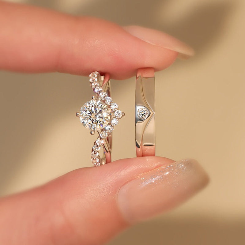 Elric Amora Gold Couple Rings