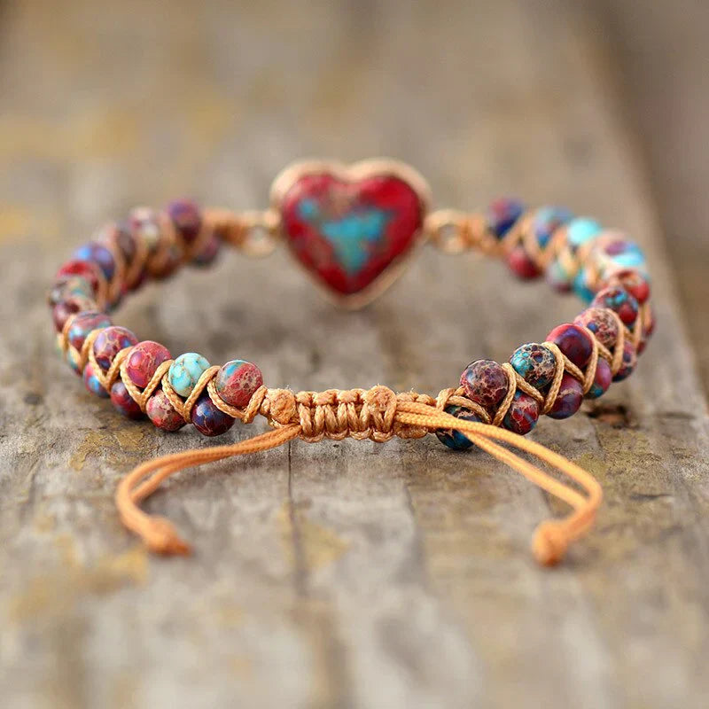 Jasper Heartfelt Protection Bracelet