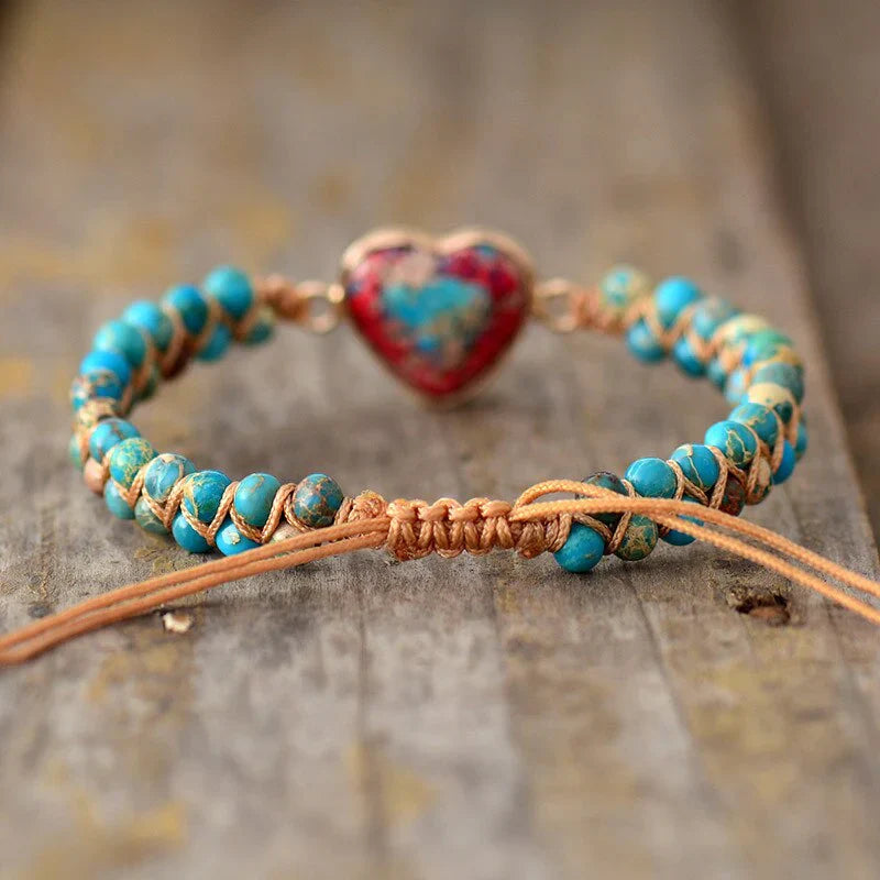 Jasper Heartfelt Protection Bracelet