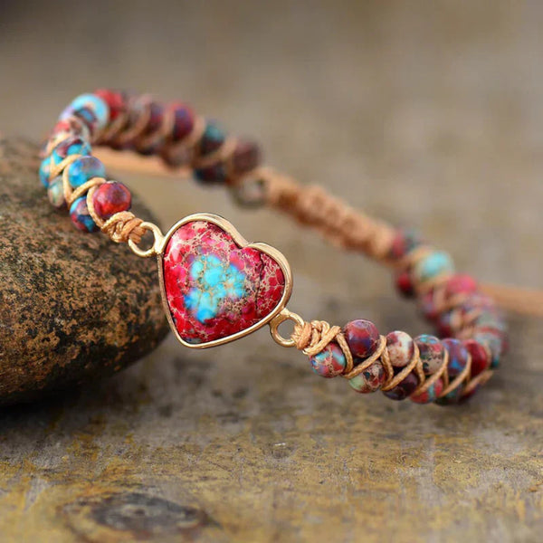 Jasper Heartfelt Protection Bracelet