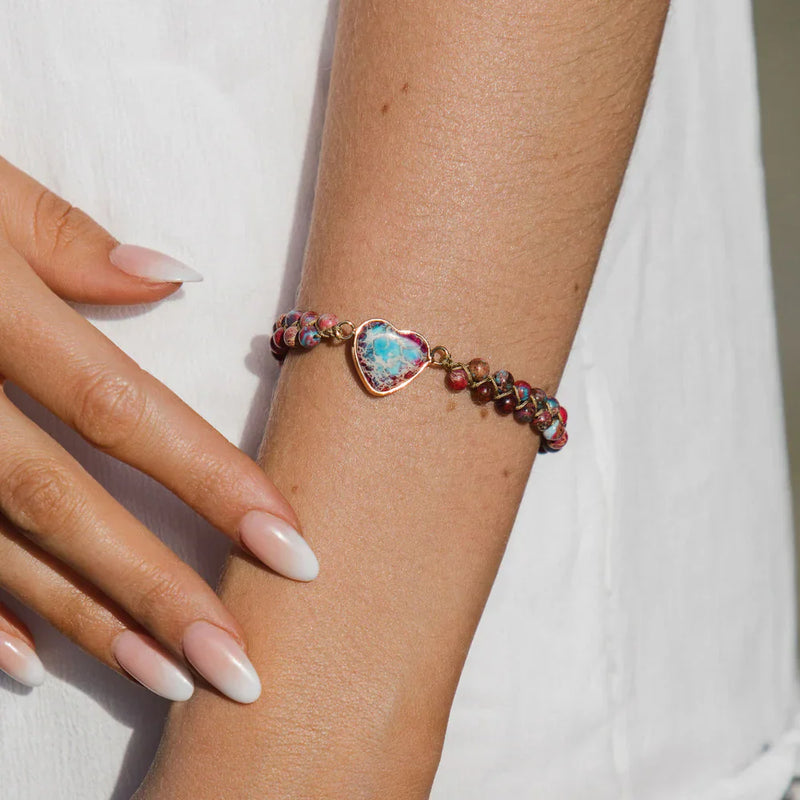 Jasper Heartfelt Protection Bracelet