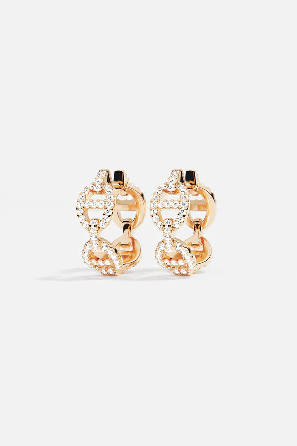 Isla Marina Earrings in White Gold