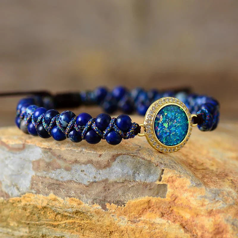 Radiant Jasper and Opal Bracelet