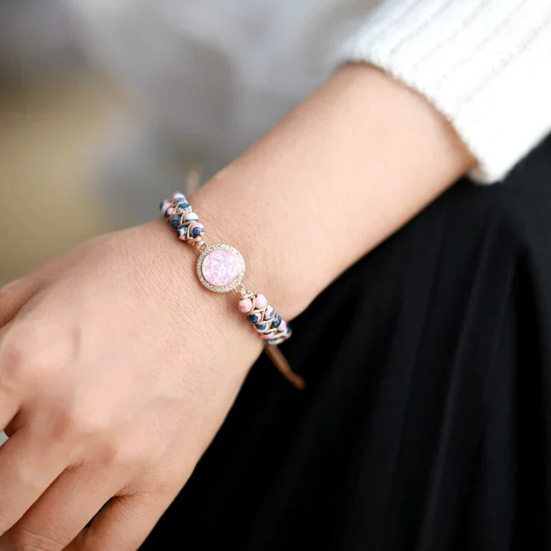 Radiant Jasper and Opal Bracelet