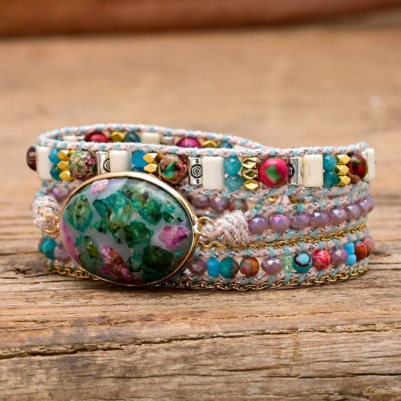 Vibrant Calcite Beaded Bracelet