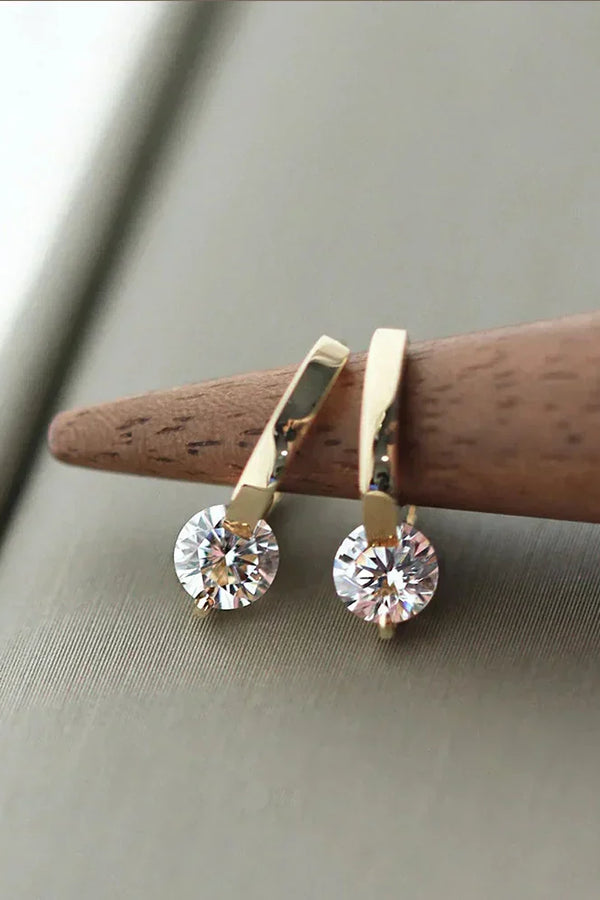 Fiona - Sparkling Gold Stud Earrings
