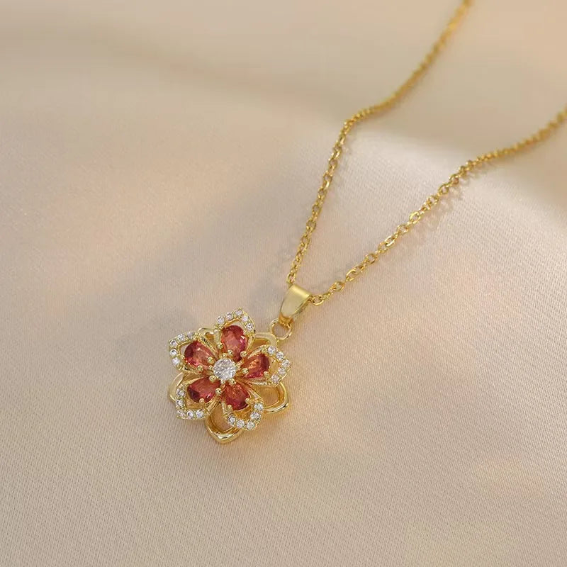 Freya - Dreamy Petal Spin Necklace