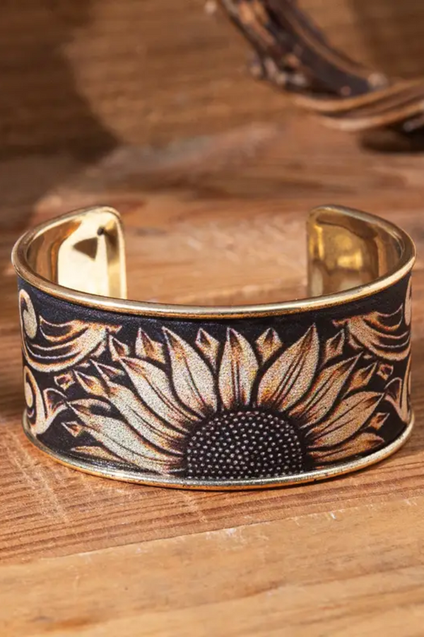 Sunflower Essence Cuff Bracelet