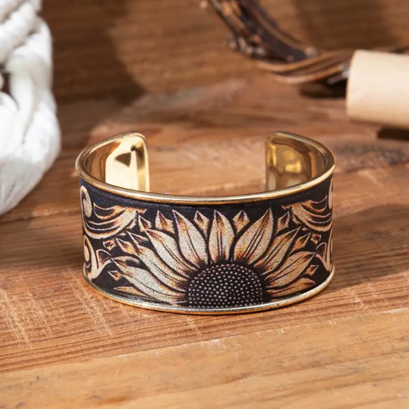 Sunflower Essence Cuff Bracelet