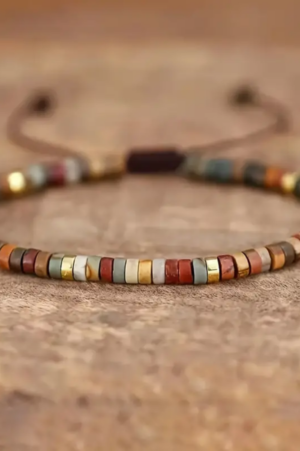 Sunset Glow Beaded Bracelet