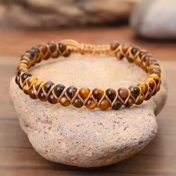 Strength Bracelet with Tiger's Eye Gemstone