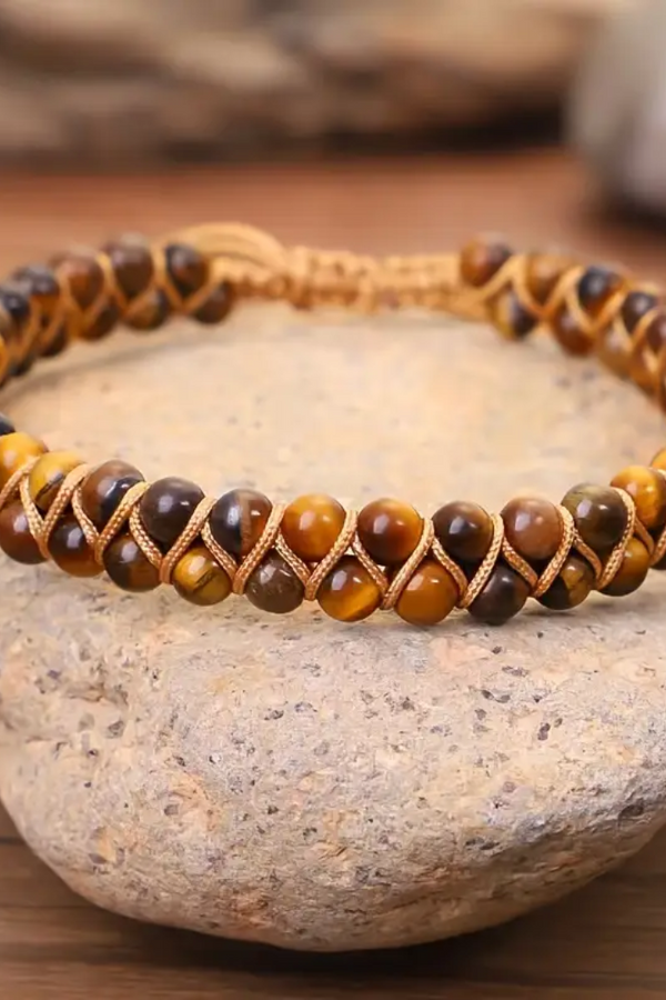 Strength Bracelet with Tiger's Eye Gemstone