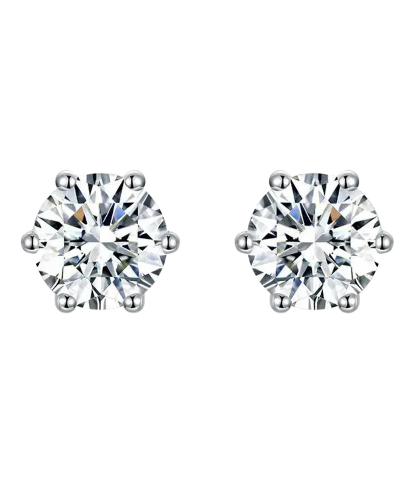 Destinee - Earrings in White Gold