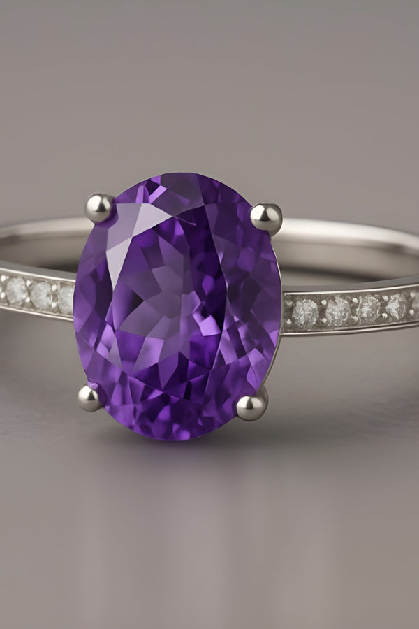 Ava - Amethyst Ring
