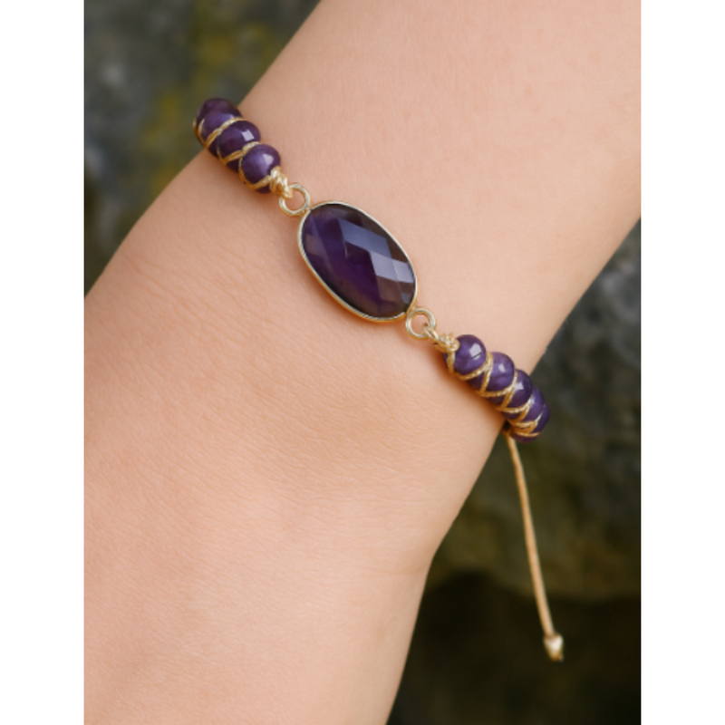 Abigail - Amethyst Elegance Bracelet