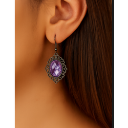 Luna - Amethyst  Earrings