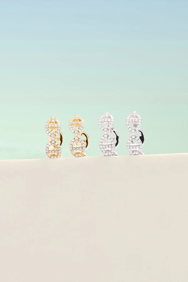Isla Marina Earrings in White Gold