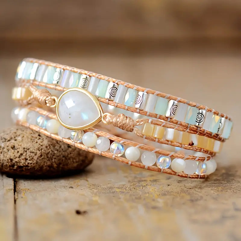 Luminous Moonstone Bracelet