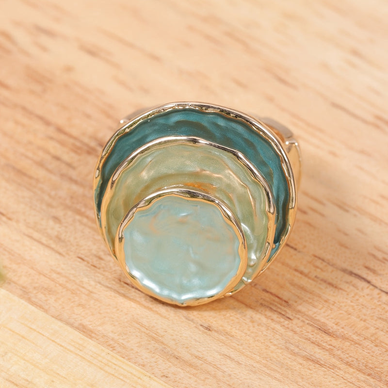Catherine - Bohemian Triple-Layer Enamel Ring