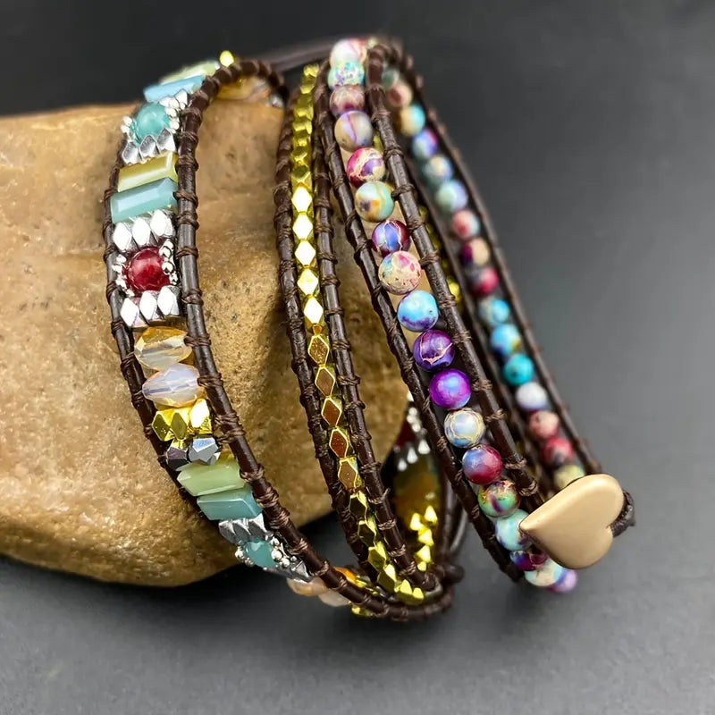 Bohemian Crystal Wrap Bracelet