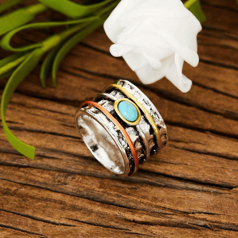 Hailey - Vintage Bohemian Turquoise Ring
