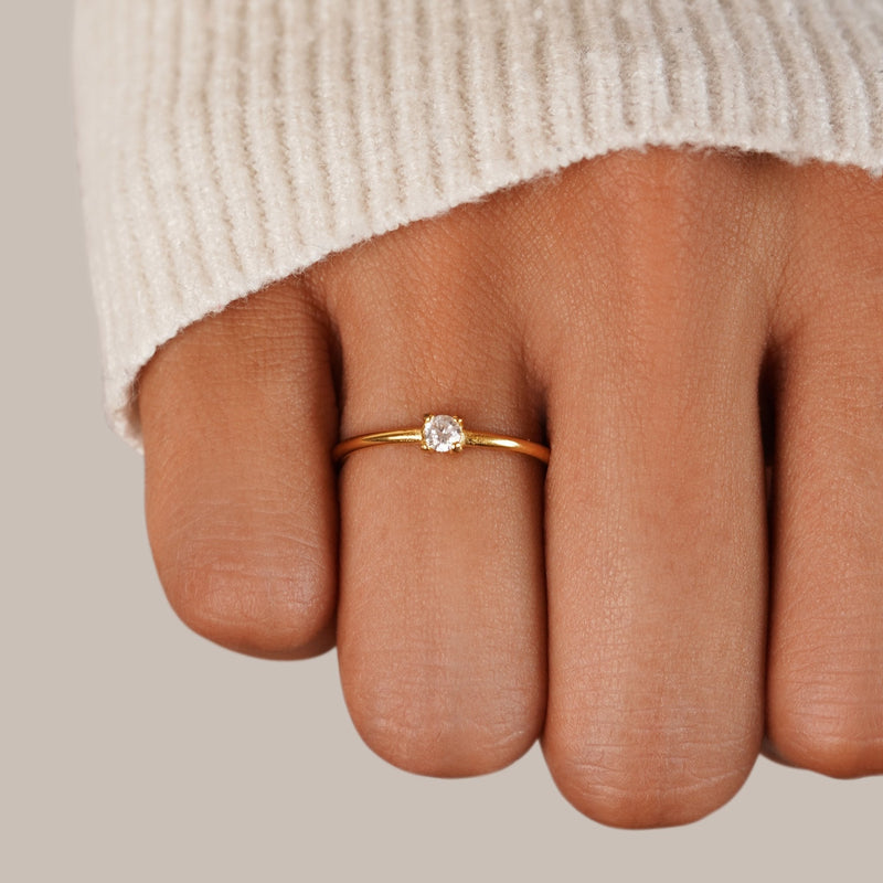 Deborah - Gemstone Birth Rings