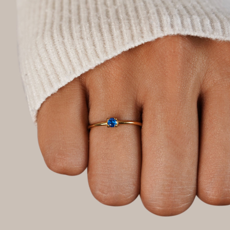 Deborah - Gemstone Birth Rings