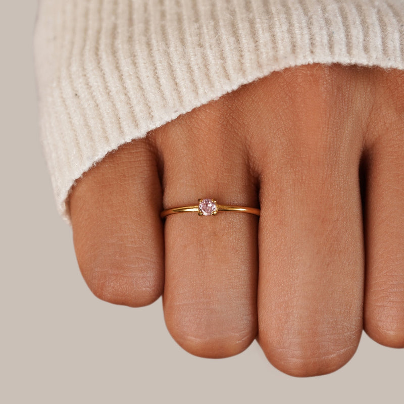 Deborah - Gemstone Birth Rings