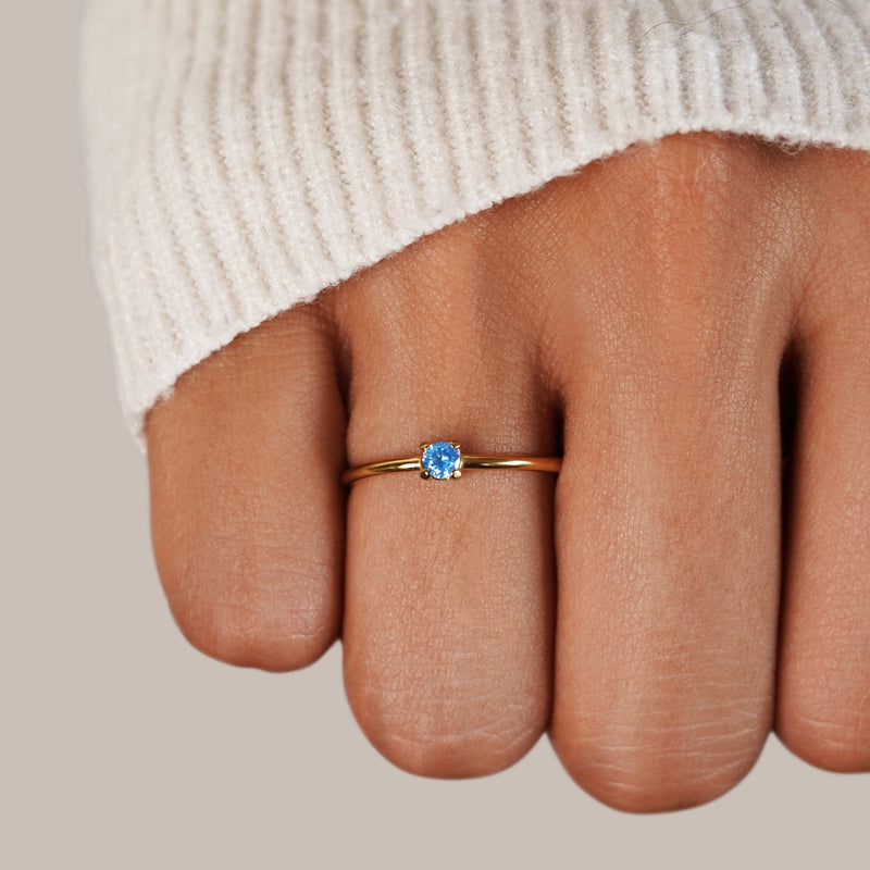 Deborah - Gemstone Birth Rings