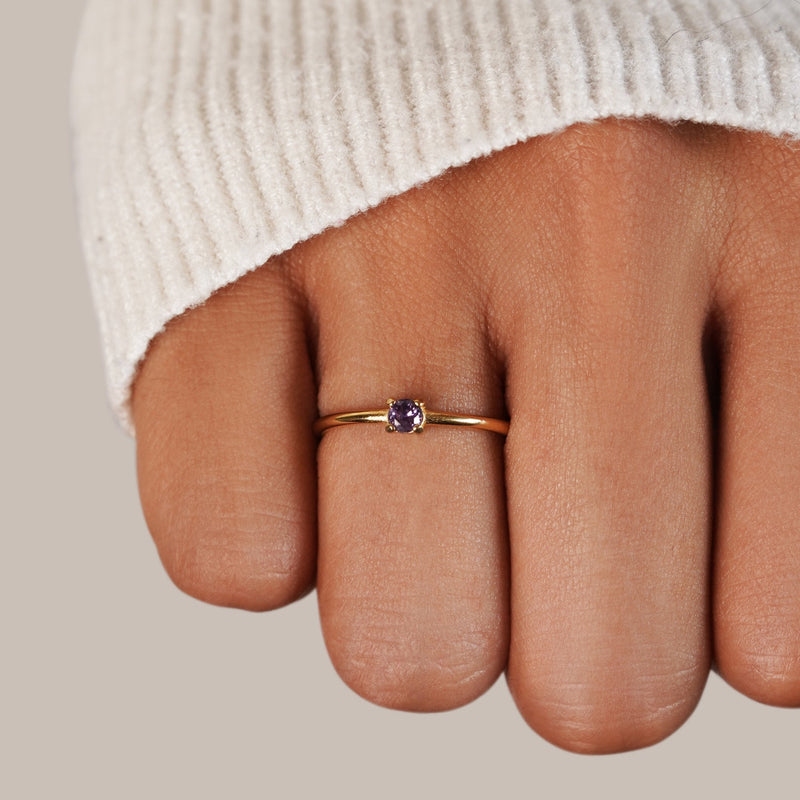 Deborah - Gemstone Birth Rings