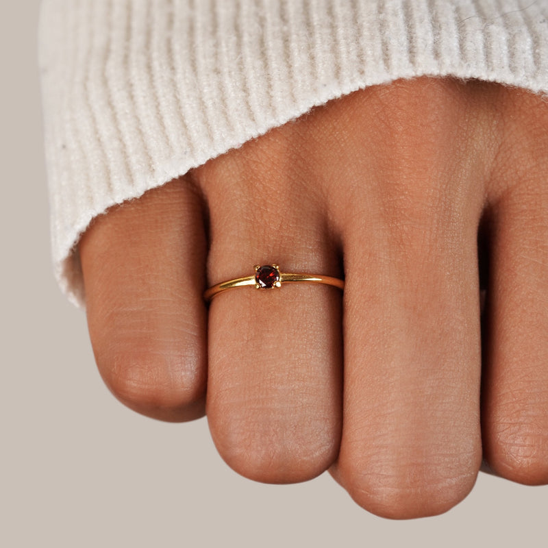 Deborah - Gemstone Birth Rings
