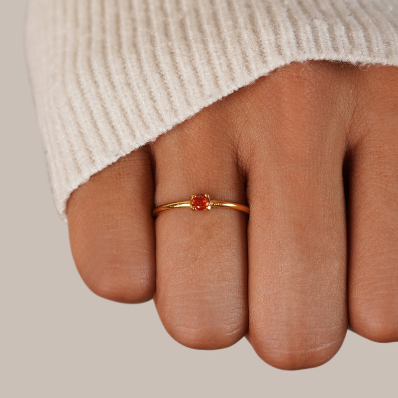 Deborah - Gemstone Birth Rings
