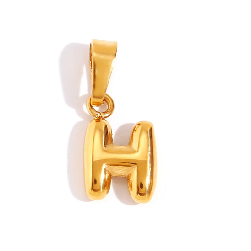 Emily - Elegant Bubble Letter Pendant Necklace