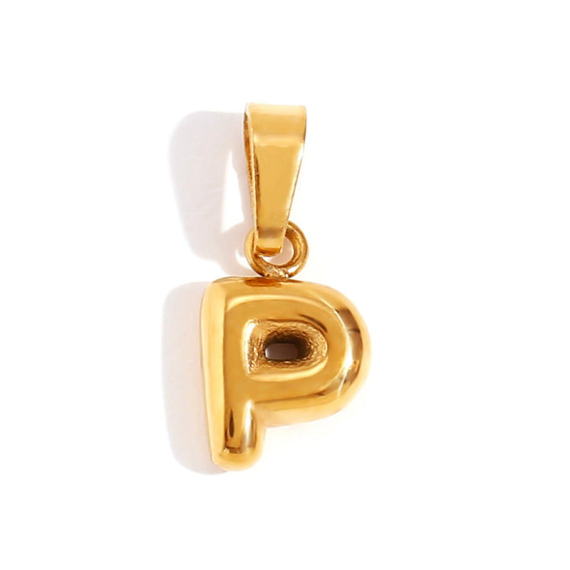 Emily - Elegant Bubble Letter Pendant Necklace