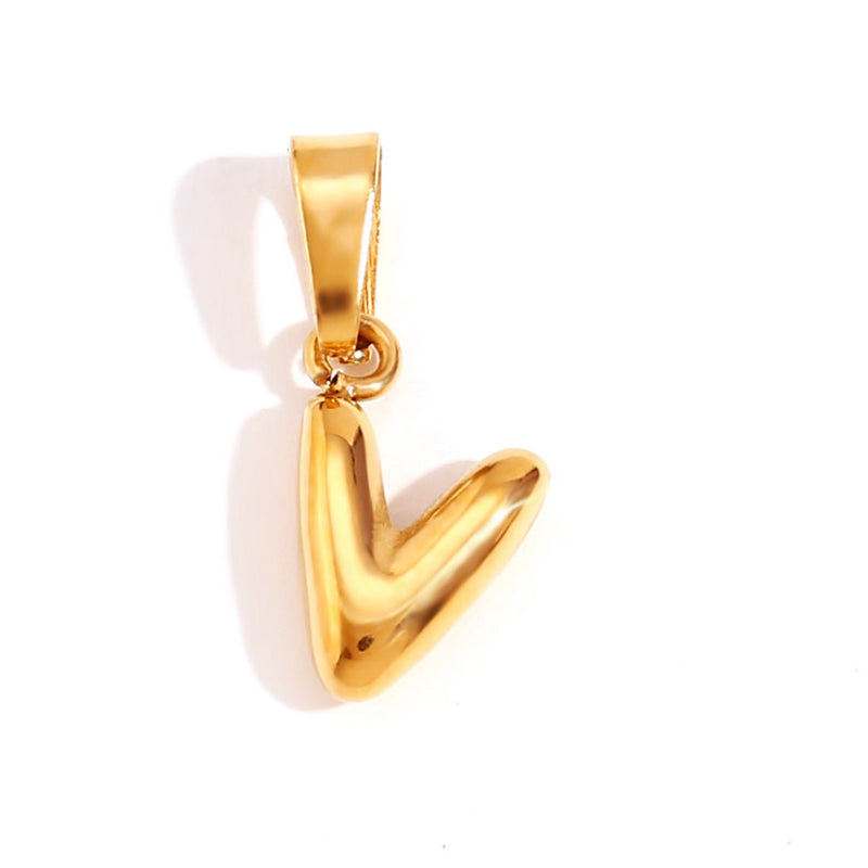 Emily - Elegant Bubble Letter Pendant Necklace