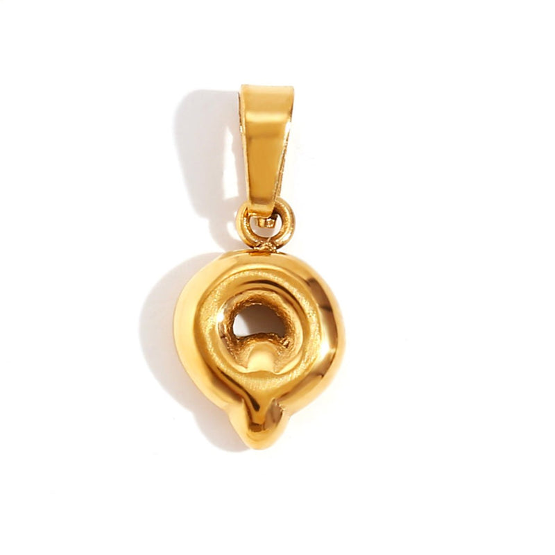 Emily - Elegant Bubble Letter Pendant Necklace