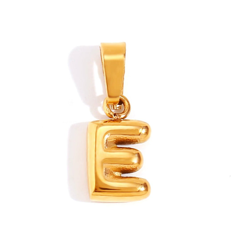 Emily - Elegant Bubble Letter Pendant Necklace