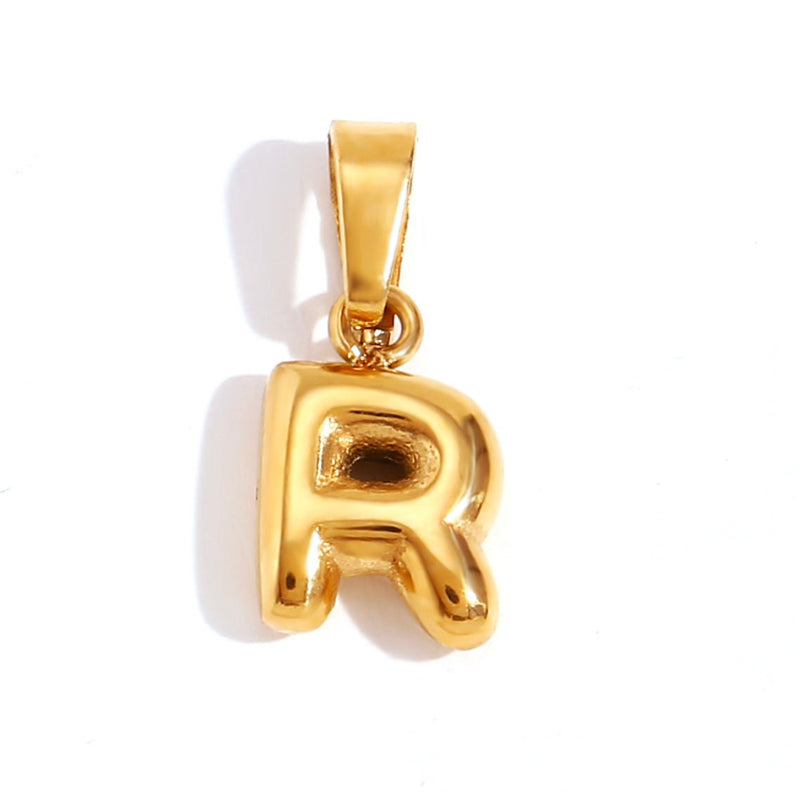 Emily - Elegant Bubble Letter Pendant Necklace