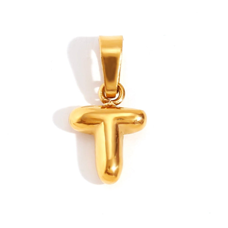 Emily - Elegant Bubble Letter Pendant Necklace