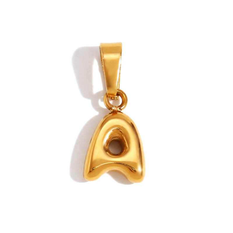 Emily - Elegant Bubble Letter Pendant Necklace