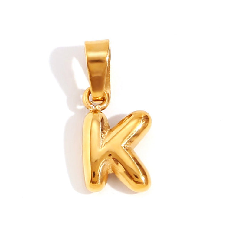 Emily - Elegant Bubble Letter Pendant Necklace