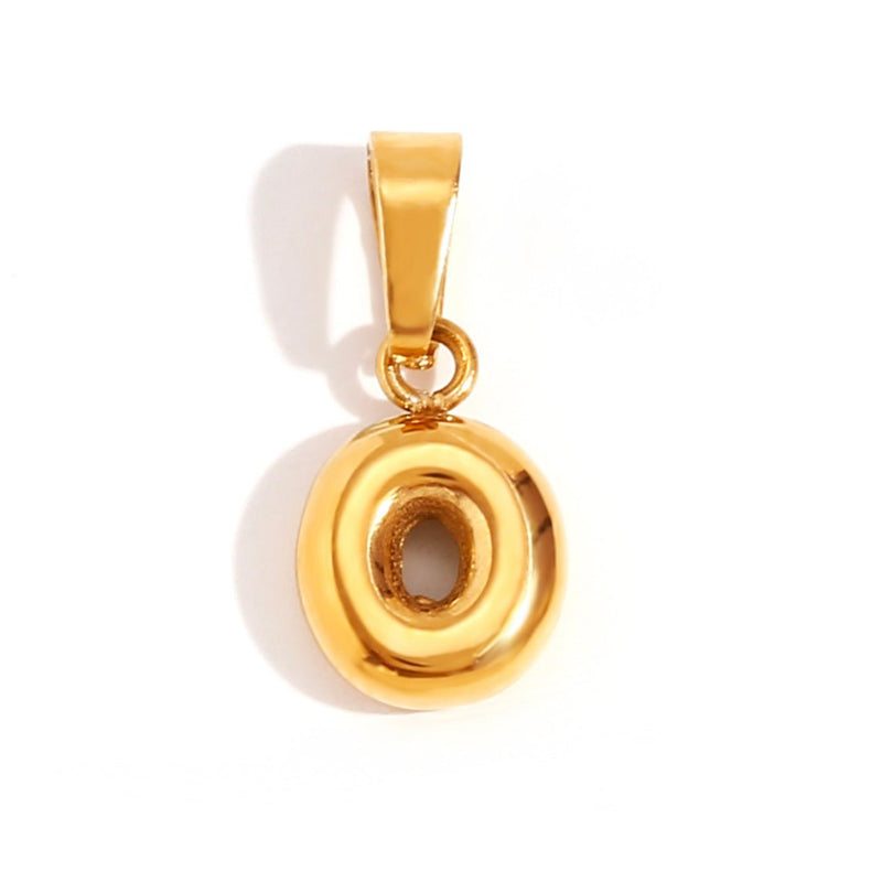 Emily - Elegant Bubble Letter Pendant Necklace